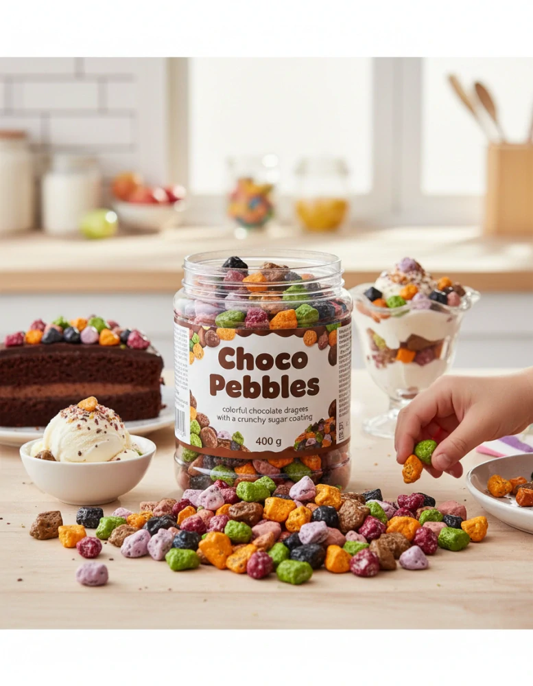 Čoko kamínky – barevné čokoládové dražé 400 g