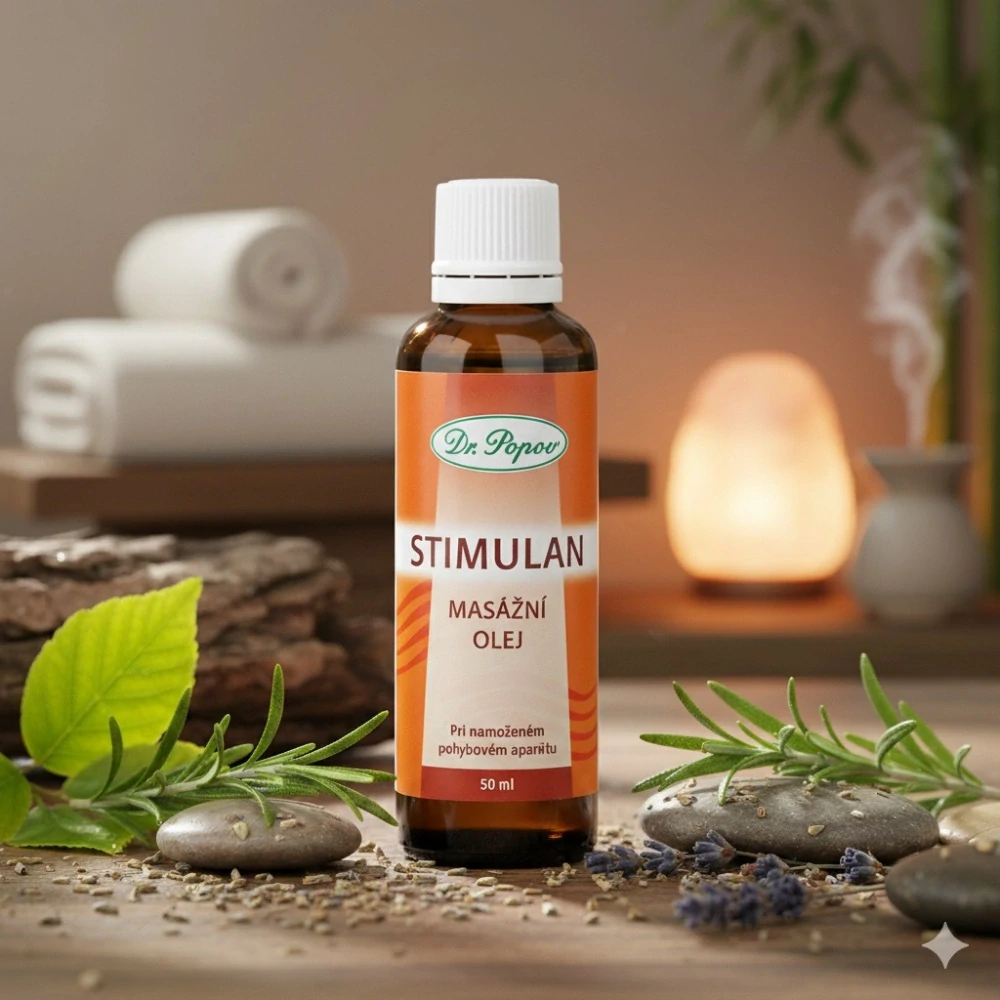 Stimulan - masážní olej, 50 ml Dr. Popov