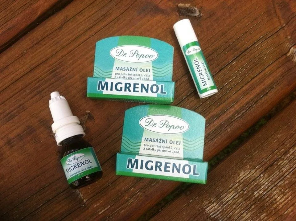 Migrenol – masážní olej roll-on 6 ml (Dr. Popov)