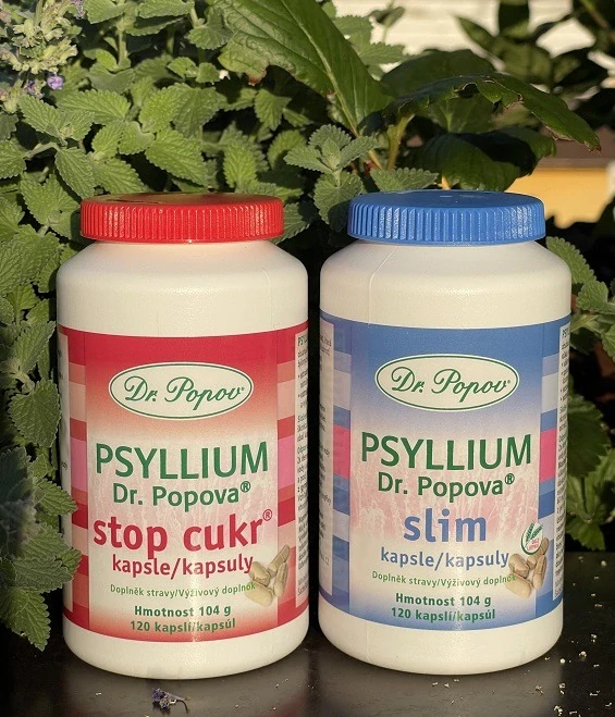 Psyllium Dr. Popova SLIM kapsle, 120 ks Dr. Popov