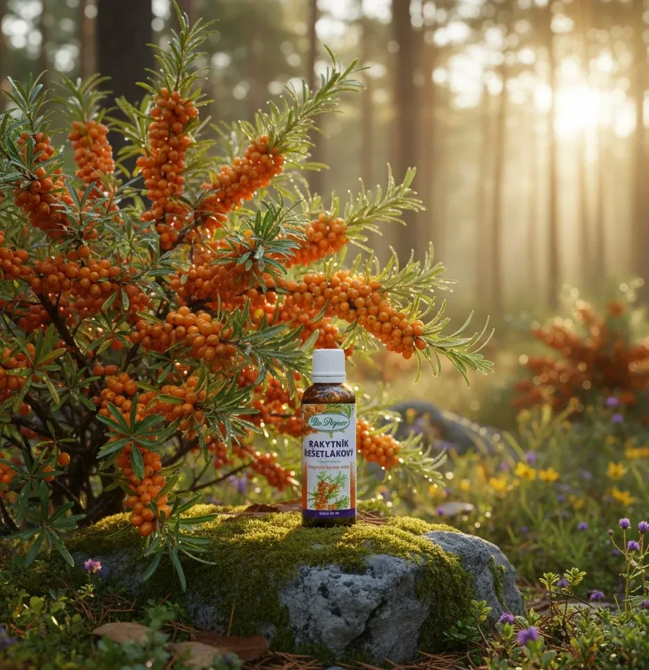 Rakytník řešetlákový, originální bylinné kapky, 50 ml Dr. Popov