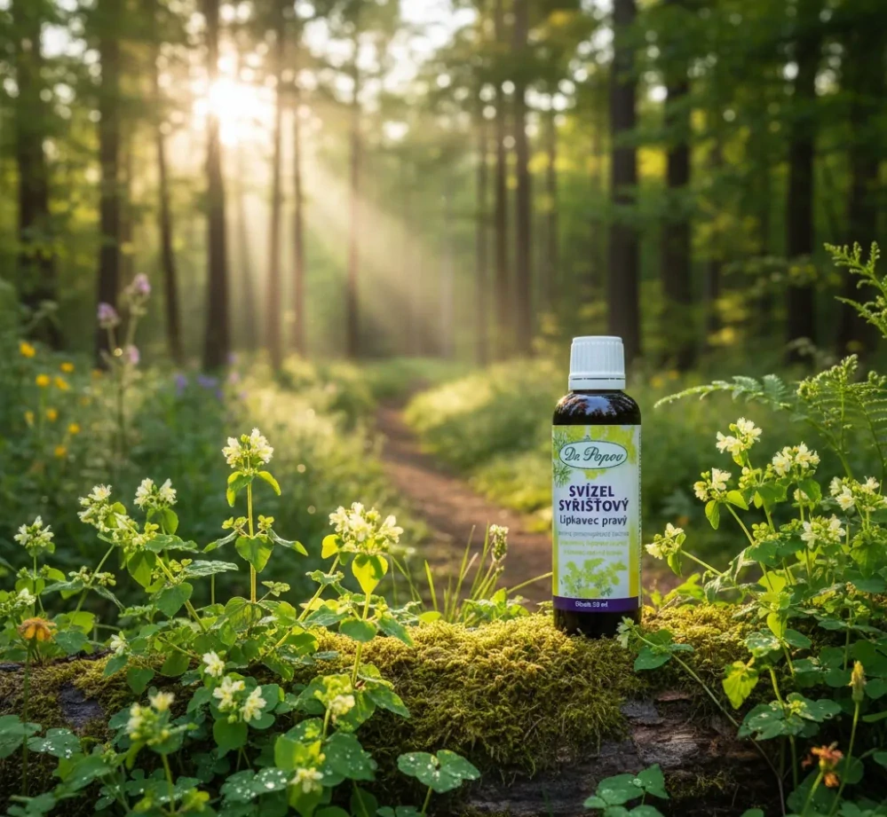 Svízel syřišťový, originální bylinné kapky, 50 ml Dr. Popov