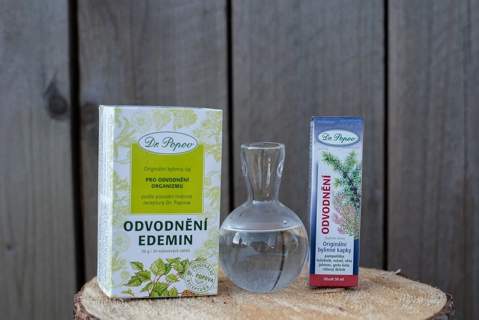 Odvodnění, originální bylinné kapky, 50 ml Dr. Popov
