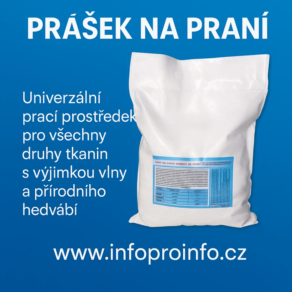 Koncentrovaný univerzální enzymatický prášek na praní (30–90 °C)