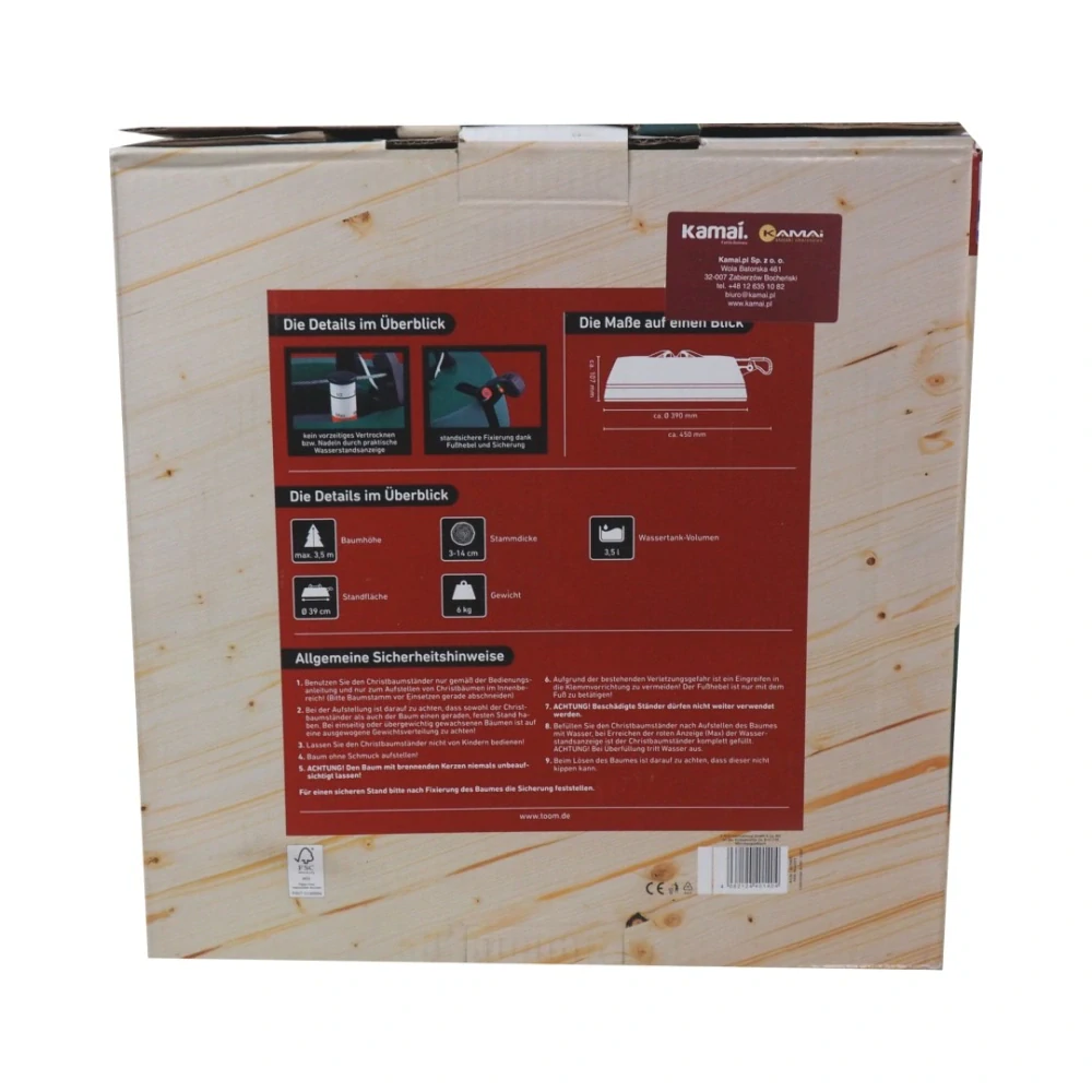 Stojan na vánoční stromek X-mas START4, zelený, Ø 39 cm