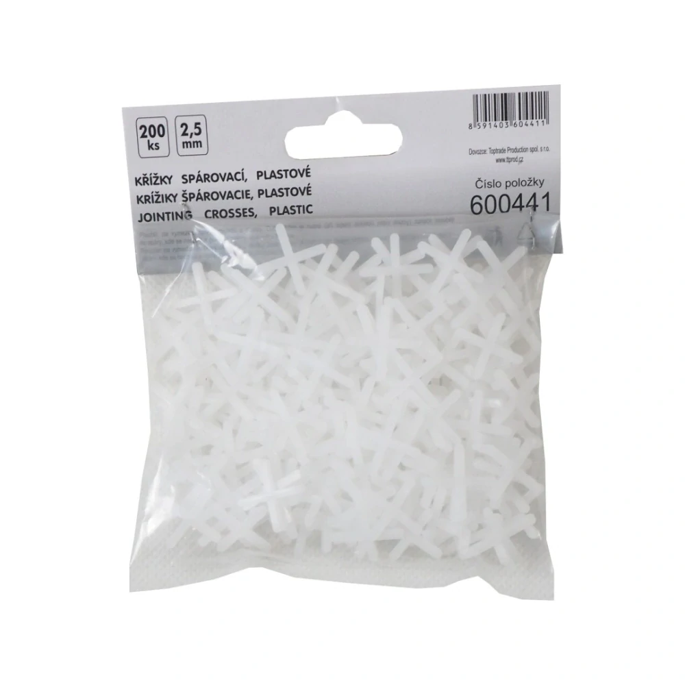 TOPTRADE spárovací křížky 2,5 mm, 200 ks