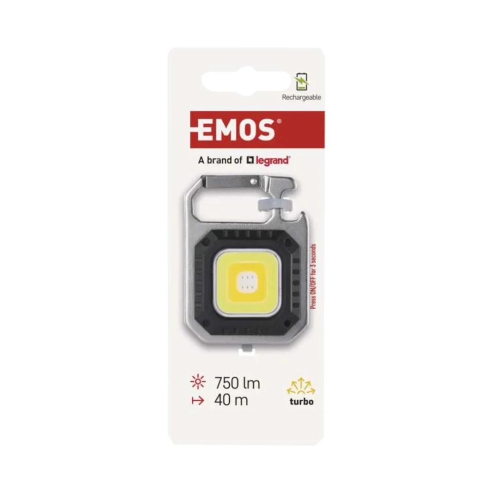 Svítilna LED Mini, nabíjecí, 750 lm, IP44, USB‑C