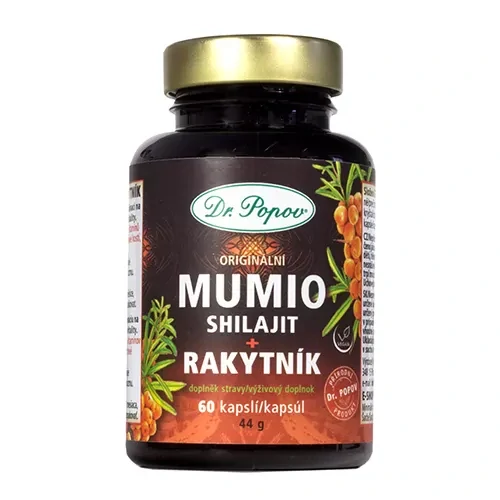 Mumio s rakytníkem, 60 kapslí Dr. Popov