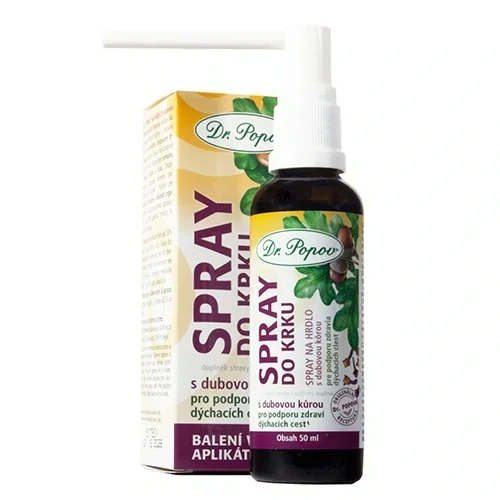 Dr. Popov Sprej do krku s dubovou kůrou 50 ml
