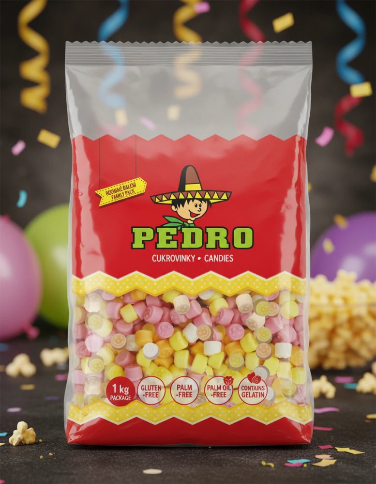 Pedro Špuntíci – šlehané ovocné želé 1 kg, bez lepku