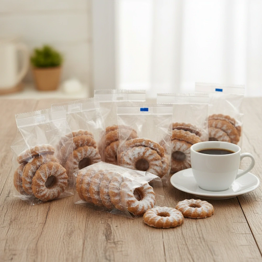 Kakaové věnečky 700 g (7×100 g) – kakaové sušenky obalované cukrem