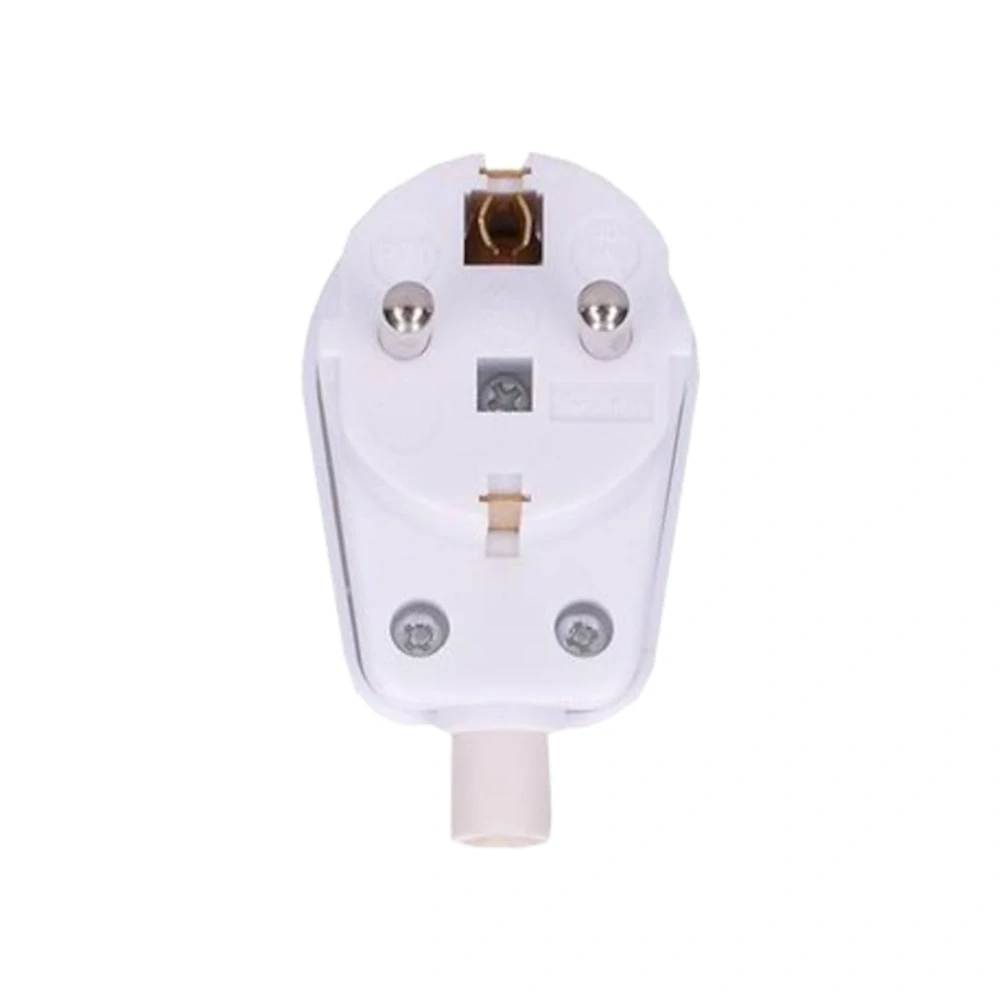 Vidlice pro pohyblivý přívod, úhlový vývod, 250 V / 16 A, bílá (IP20)