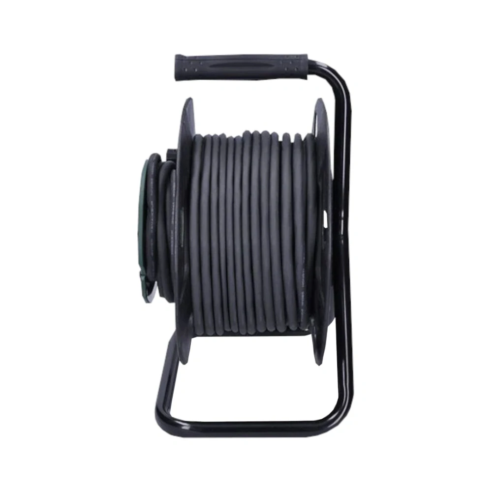 Prodlužovací kabel na bubnu 25 m, guma, 1 zásuvka, 230 V, černý