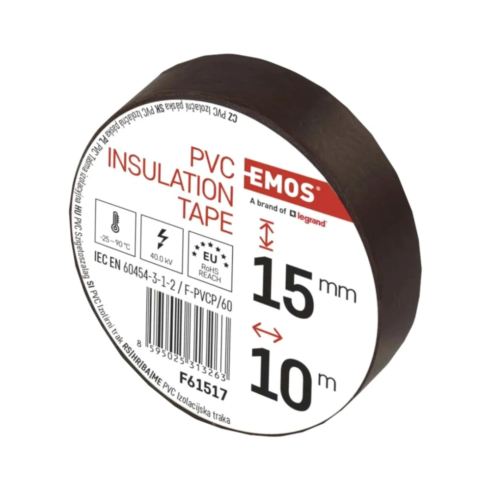 Elektroizolační PVC páska hnědá 15 mm × 10 m