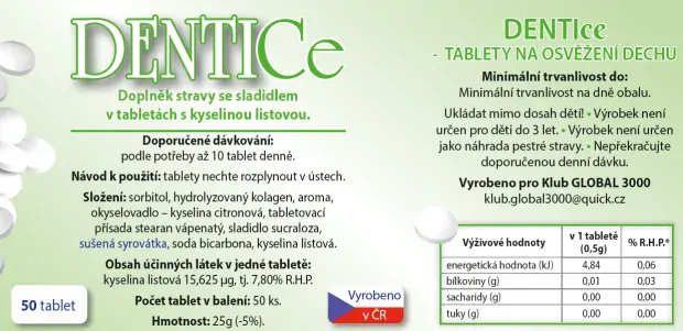 DENTICE MIX TABLETY ( 50 + 250 TABLET )