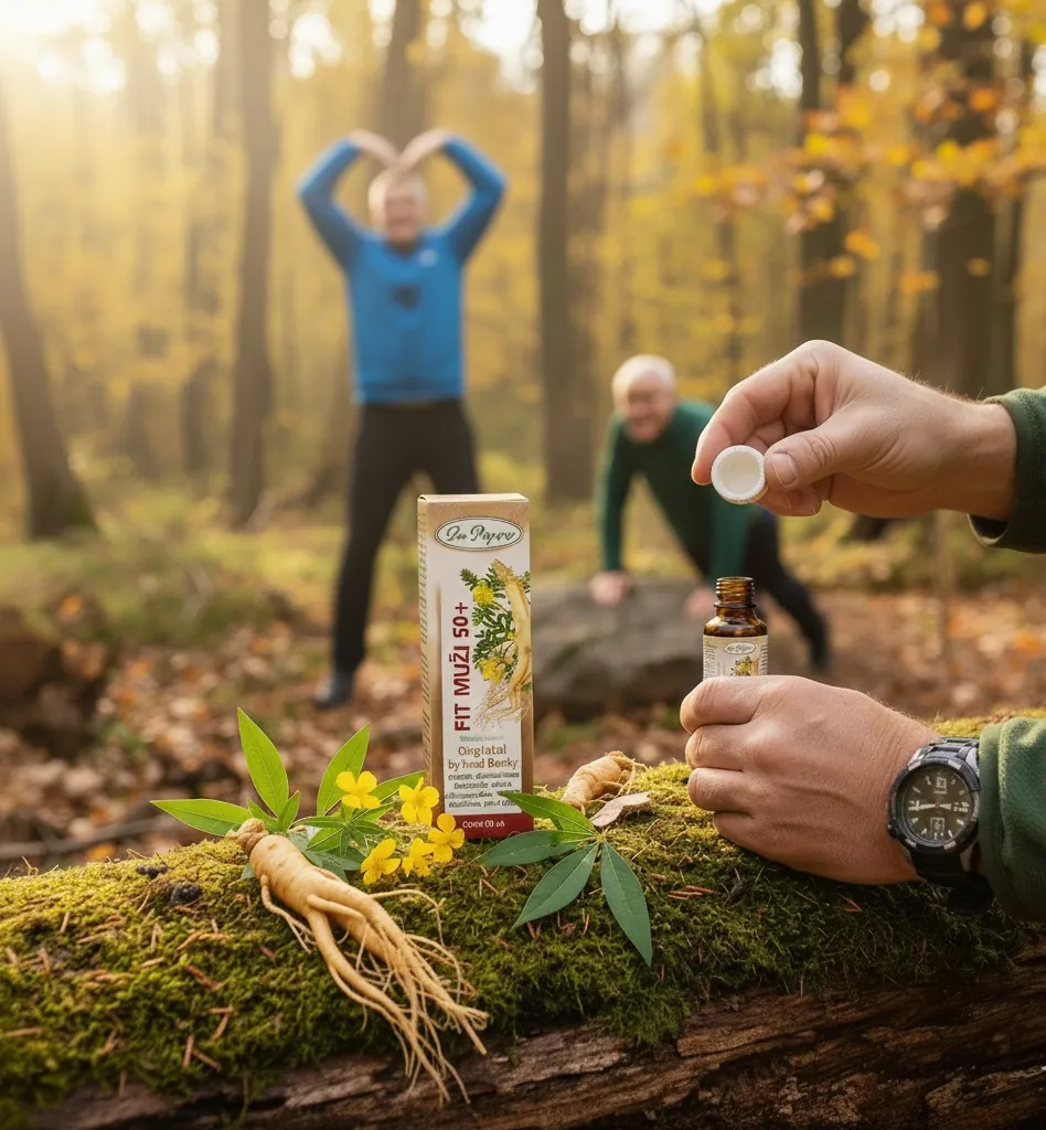 Fit muži 50+, originální bylinné kapky, 50 ml Dr. Popov