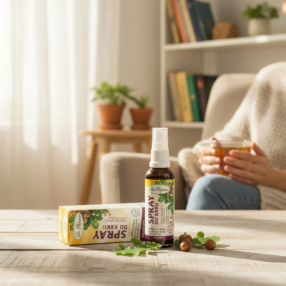 Dr. Popov Sprej do krku s dubovou kůrou 50 ml