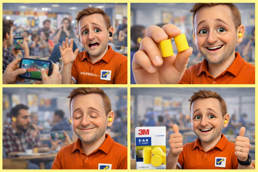 Ušní zátky 3M E-A-R Classic – 1 pár