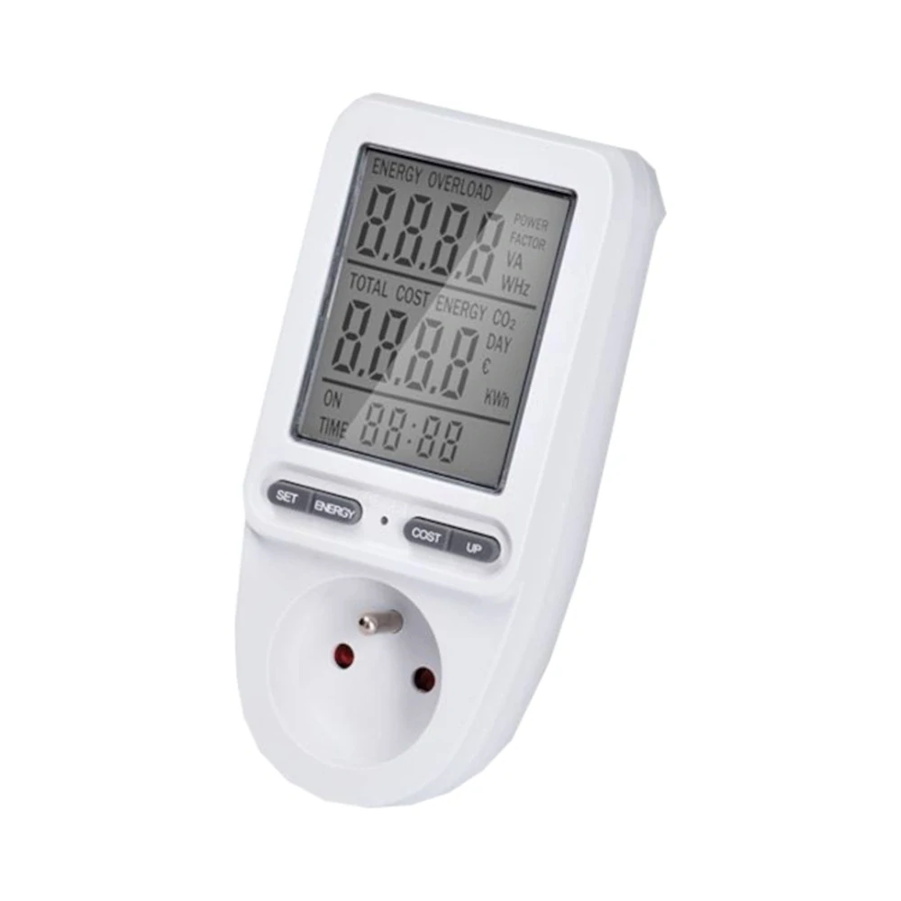 Měřič spotřeby elektrické energie, digitální 230 V / 16 A (5–3680 W)