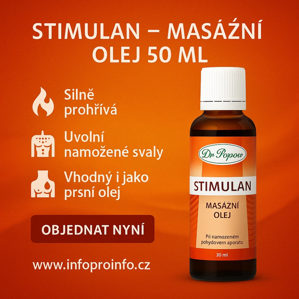 Stimulan - masážní olej, 50 ml Dr. Popov