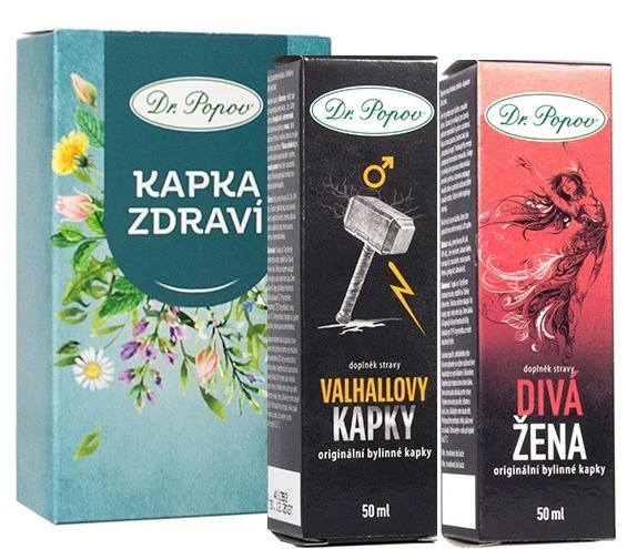 Dr. Popov Valhallovy kapky – originální bylinný extrakt, 50 ml