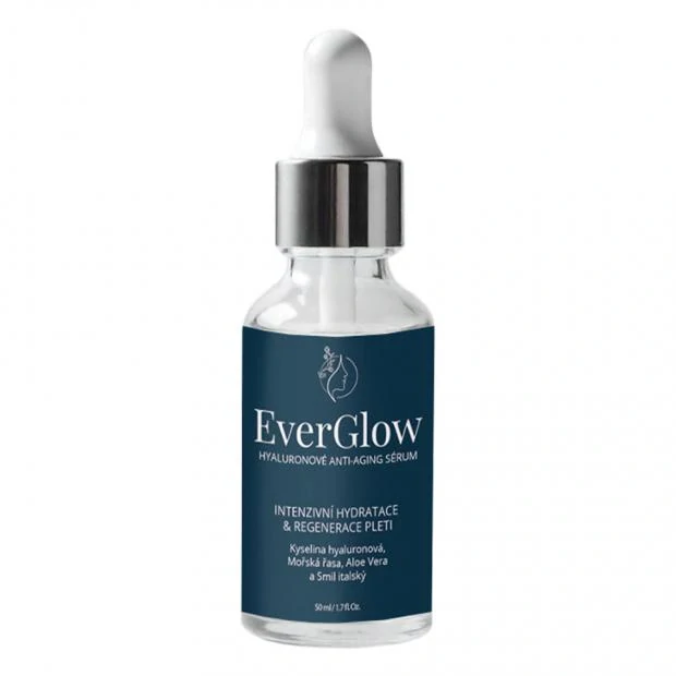 EVERGLOW Anti-Aging sérum 50 ml – hyaluron, mořská řasa, aloe.