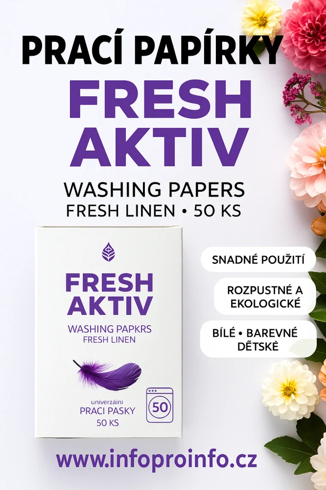 FRESH AKTIV prací papírky 50 ks