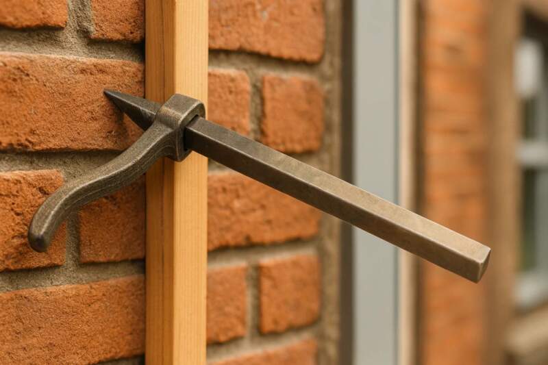 Levně Skoba zednická kovaná 145 × 8 mm – TOPTRADE 600611 (kovaná ocel, 145 × 8 mm)