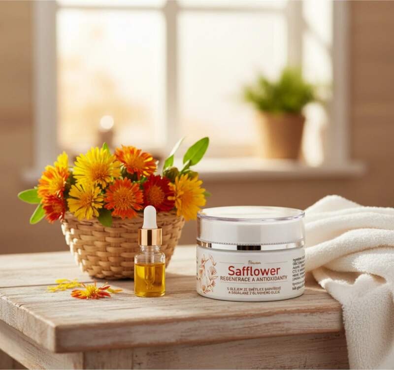 Levně SAFFLOWER CREAM – lehký regenerační krém se světlicovým olejem a skvalanem, 50 ml (Lehký pleťový krém pro každodenní péči o normální a smíšenou pleť.)