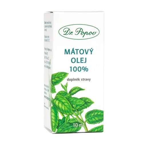 Levně Mátový olej 100%, 10 ml (Přírodní esenciální olej pro vnitřní i vnější užití)