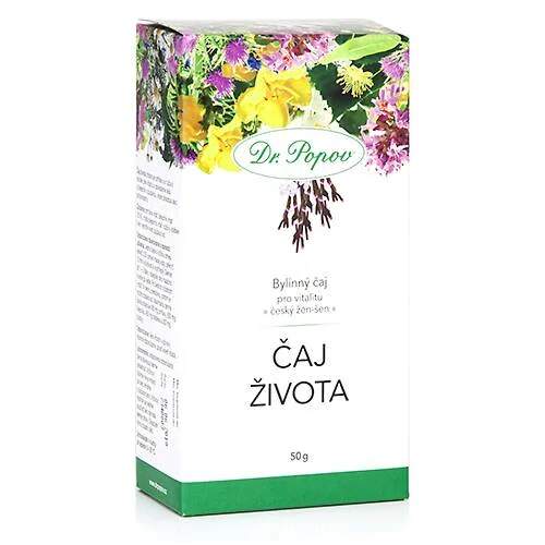 Levně Čaj života, sypaný, 50 g (Pro celkovou vitalitu a osvěžení těla (díky ibišku a kopřivě), čaj přezdívaný jako „český žen-šen".)