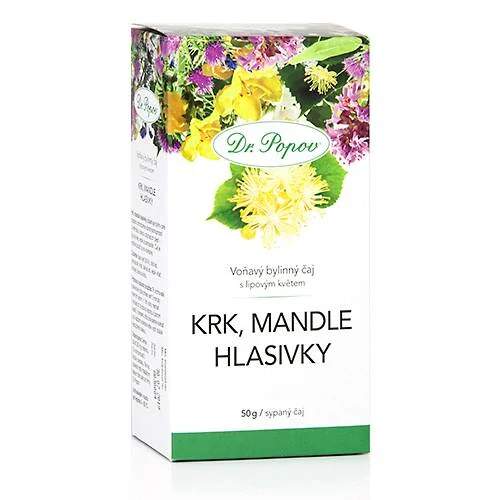 Levně Krk, mandle a hlasivky – sypaný čaj 50 g (Bylinná směs pro dýchací cesty, vhodná i ke kloktání)