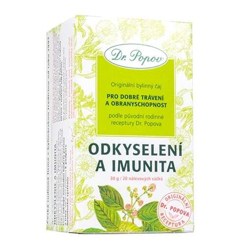 Levně Odkyselení + imunita – porcovaný bylinný čaj 30 g (20 sáčků) (Podpora trávení a činnosti jater (pampeliška) a imunitního systému (vilcacora).)