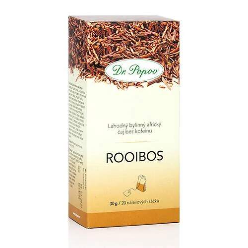 Levně Rooibos bylinný čaj 30 g (20 sáčků) (Přirozeně bez kofeinu, jemně nasládlá chuť.)