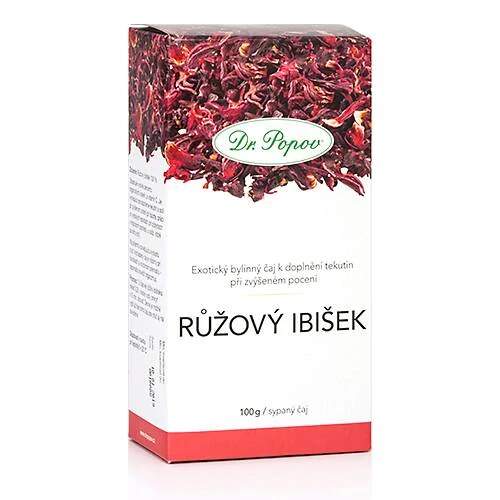 Levně Růžový ibišek – bylinný čaj, sypaný, 100 g (Osvěžující bylinný čaj s nakyslou chutí pro podporu pitného režimu, skvělý i vychlazený.)