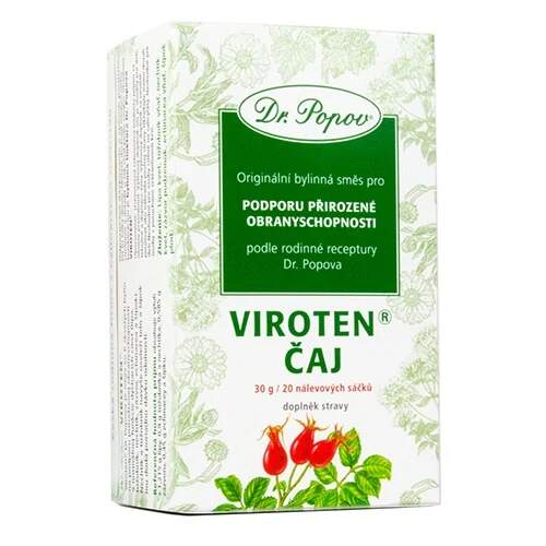 Levně Viroten čaj®, porcovaná směs 30 g (20 sáčků) (Bylinná směs pro podporu imunity a zdravé dýchací cesty. Doplněk stravy.)