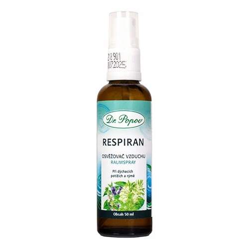 Levně Respiran osvěžovač vzduchu 50 ml – Dr. Popov (Směs přírodních silic: máta, eukalyptus, levandule, tea tree)