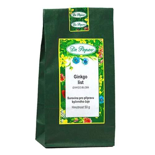 Levně Ginkgo biloba – list 50 g (Surovina pro přípravu bylinného čaje)