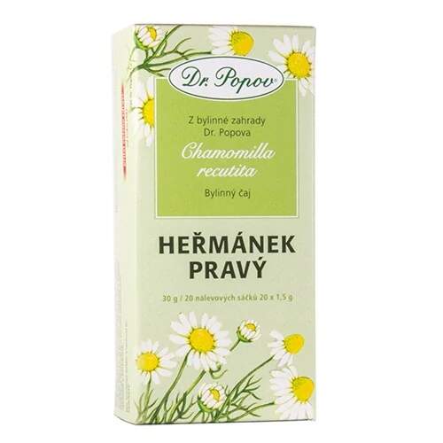 Levně Heřmánek pravý květ, 30 g (20 × 1,5 g) (Bylinný čaj v nálevových sáčcích)