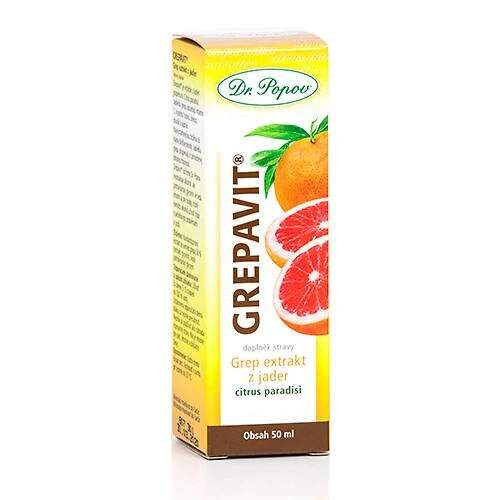Levně GREPAVIT® – grepový extrakt z jader, 50 ml (Kapky bez alkoholu v glycerinu. Vnitřní i zevní použití. Doplněk stravy.)