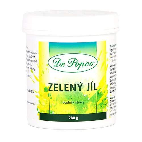 Levně Zelený jíl prášek 280 g (100% přírodní jíl pro masky, obklady, koupele a vlasové zábaly)
