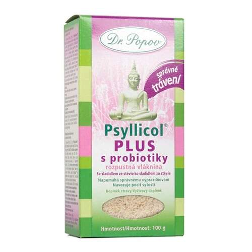 Levně Psyllicol® PLUS s probiotiky 100 g (Rozpustná vláknina psyllium obohacená o probiotické kultury pro každodenní podporu trávení.)