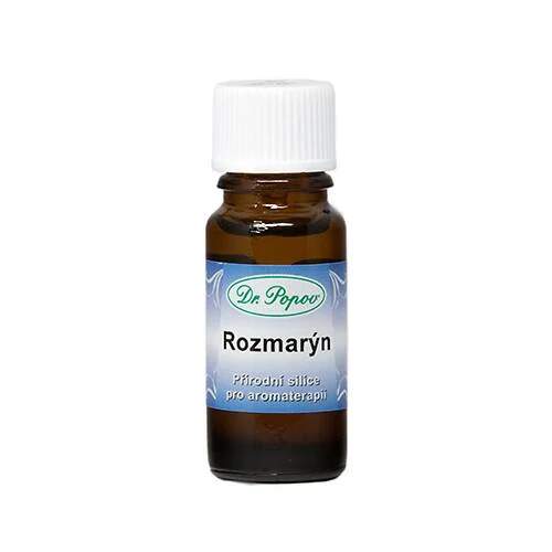 Levně Rozmarýnová silice, 10 ml (Svěží bylinná vůně pro povzbuzení a lepší soustředění. Vhodná do aromalampy a difuzéru, do koupele i k masážím (po naředění). Pouze zevně. Nevhodná v těhotenství a při vysokém krevním tlaku.)