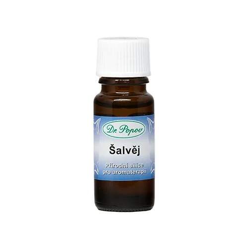 Levně Šalvějová silice 10 ml (Éterický olej ze šalvěje lékařské pro aromaterapii, koupele a masáže.)