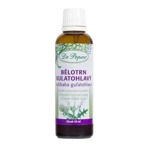 Bělotrn kulatohlavý – bylinné kapky 50 ml (Echinops sphaerocephalus) (Bylinný extrakt ve skle s kapátkem. Doplněk stravy.)