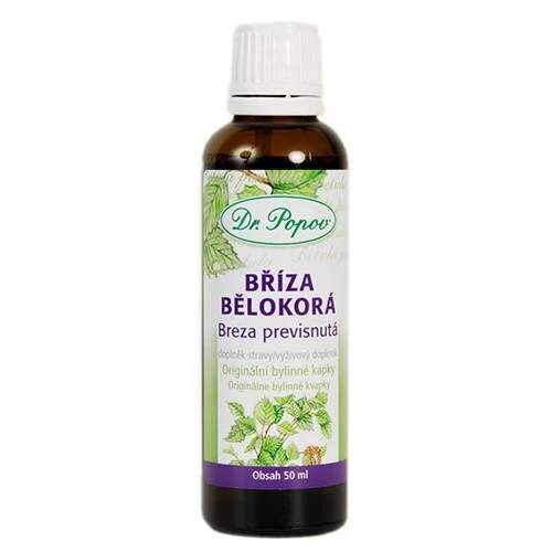 Levně Bříza bělokorá – bylinné kapky 50 ml (Podpora vylučování vody a činnosti ledvin. Doplněk stravy.)
