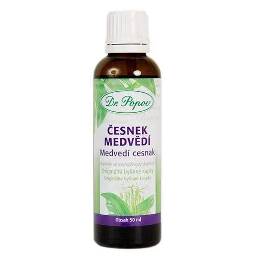Levně Česnek medvědí – originální bylinné kapky 50 ml (Tinktura z listů Allium ursinum. Přírodní macerát v alkoholu. Doplněk stravy.)