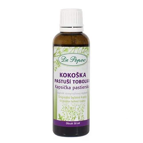 Levně Kokoška pastuší tobolka – bylinné kapky 50 ml (Tradičně užívané pro ženský komfort a přirozené tělesné procesy. Doplněk stravy.)