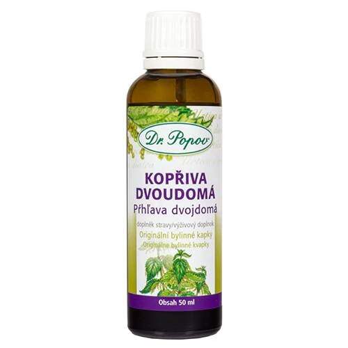 Levně Kopřiva dvoudomá – originální bylinné kapky 50 ml (Tradiční tinktura z kopřivy pro každodenní bylinkovou rutinu. Snadné dávkování, 50 ml. Doplněk stravy.)