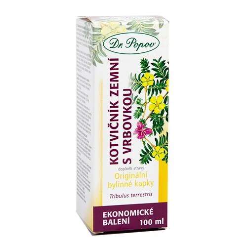 Levně Kotvičník zemní + vrbovka – bylinné kapky 100 ml (Tinktura z tradičně užívaných bylin pro každodenní užívání. Doplněk stravy.)